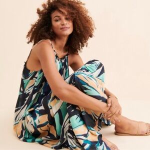 NWOT Anthropologie Malika Dress in Iris Blue Medium Petite